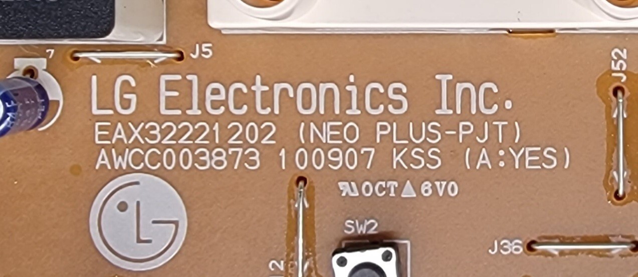 Genuine Dryer LG Control Board Part#EBR71527101