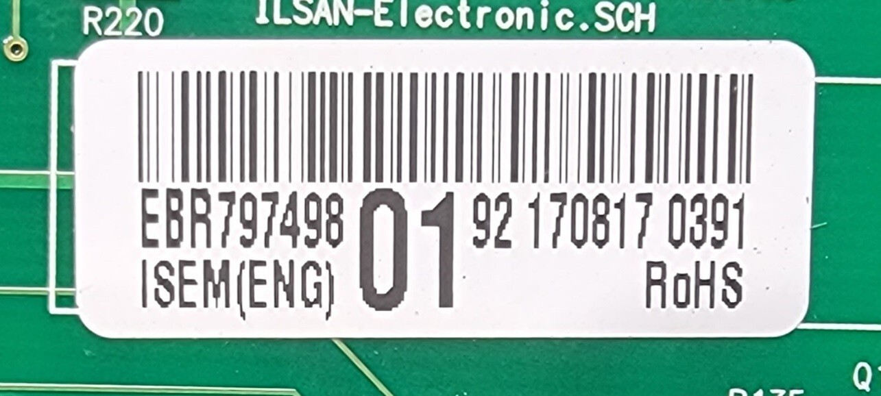 Genuine Refrigerator LG Dispenser Control Board Part#EBR79749801