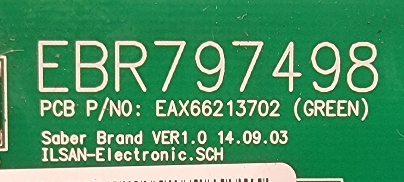 Genuine Refrigerator LG Dispenser Control Board Part#EBR79749801