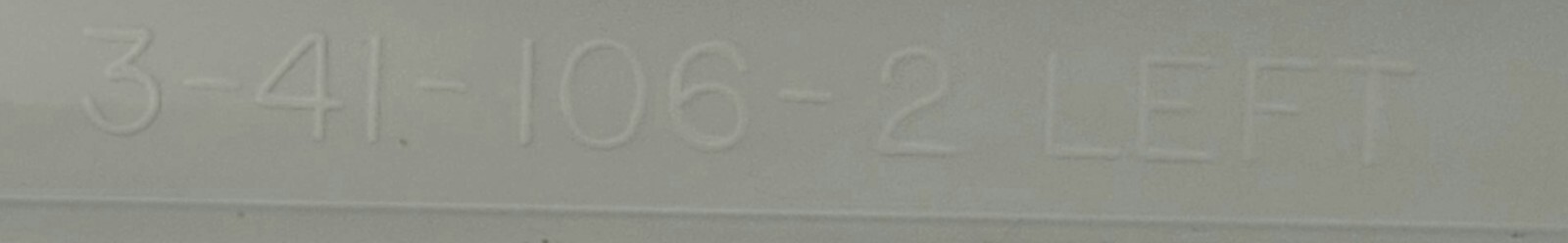 Genuine Refrigerator Sub-Zero Left Glide Part#3-41-106-2