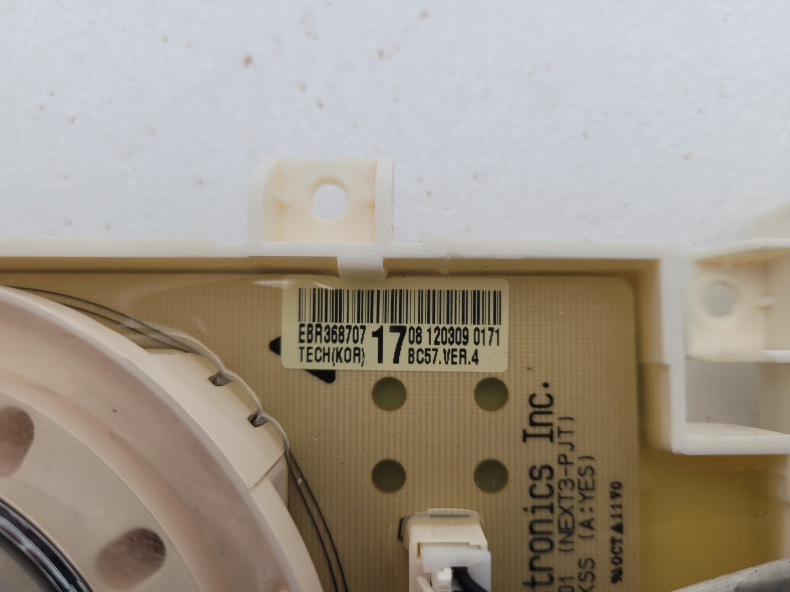 Genuine LG Washer Control Board Part#EBR3687071708
