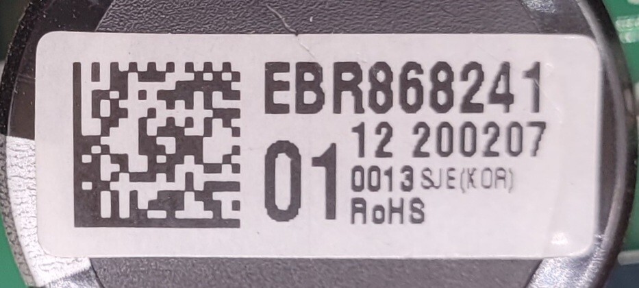 Genuine Refrigerator LG Control Board Part#EBR86824101