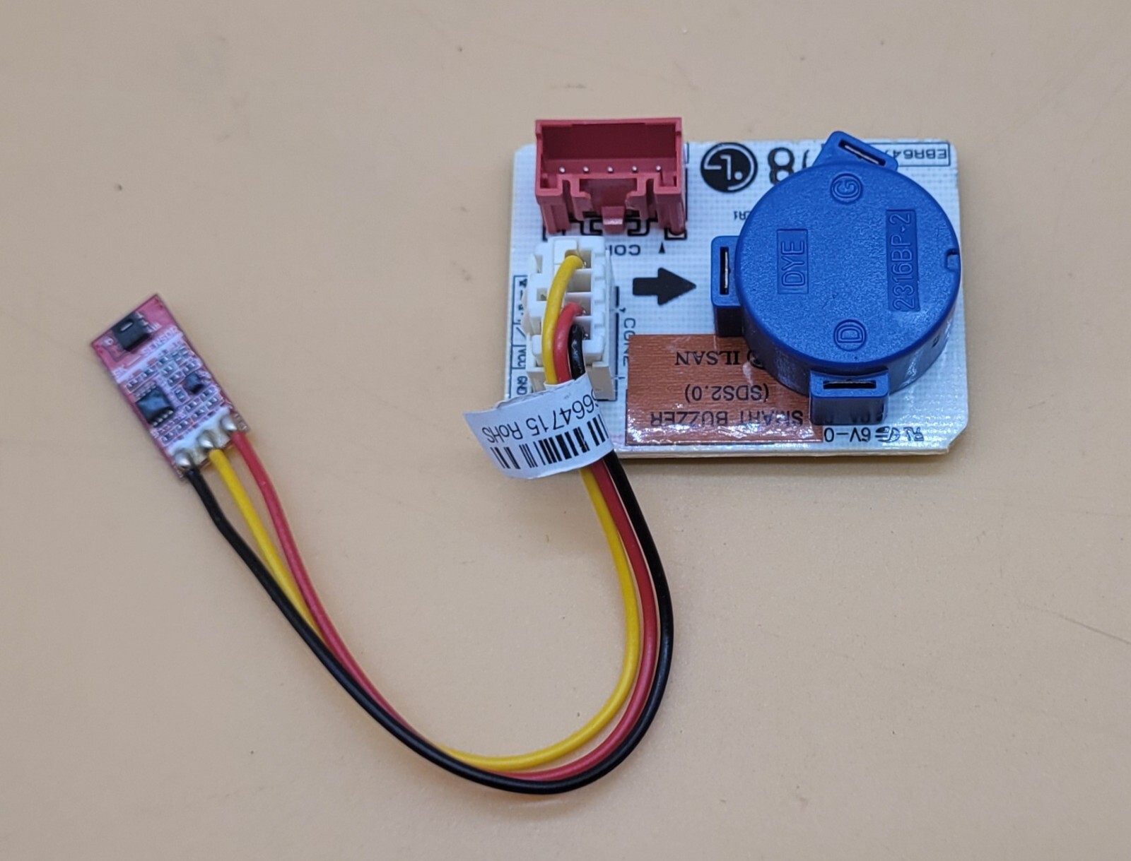 Genuine Refrigerator LG Buzzer Board Part#EBR647304