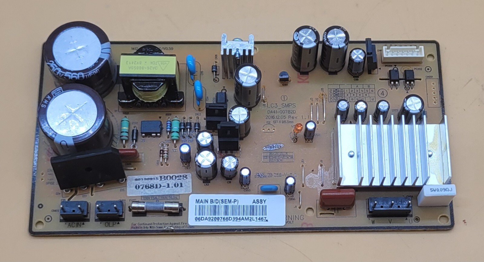 Genuine Refrigerator Samsung Inverter Control Board Part#DA92-00768D