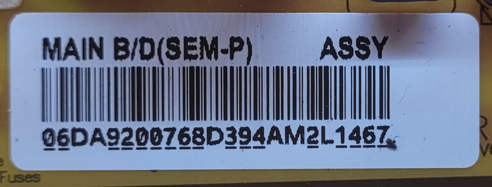 Genuine Refrigerator Samsung Inverter Control Board Part#DA92-00768D