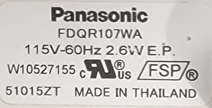 Genuine Refrigerator Kitchen Aid Condenser Fan Motor Part#W10527155
