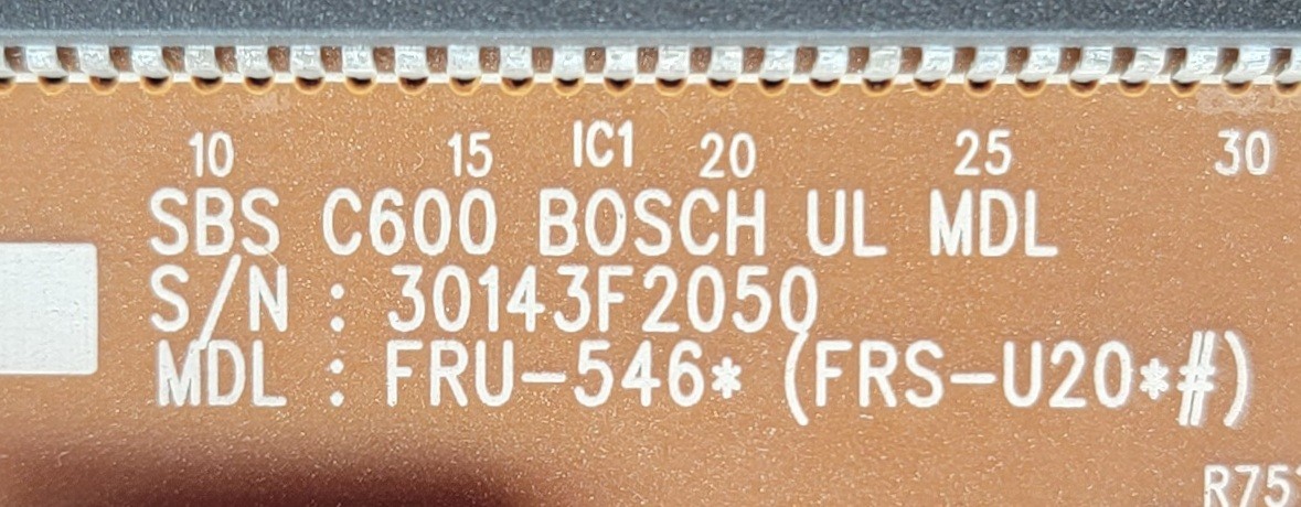 Genuine Refrigerator Bosch Control Board Part#30143F2050