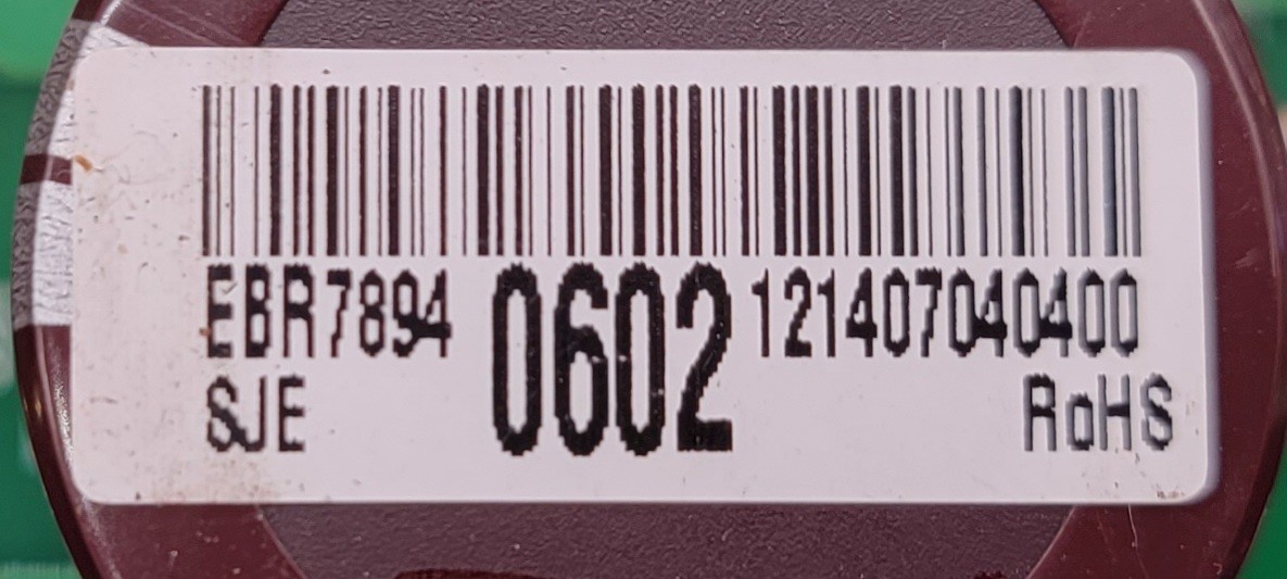 Genuine Refrigerator LG Control Board Part#EBR78940602