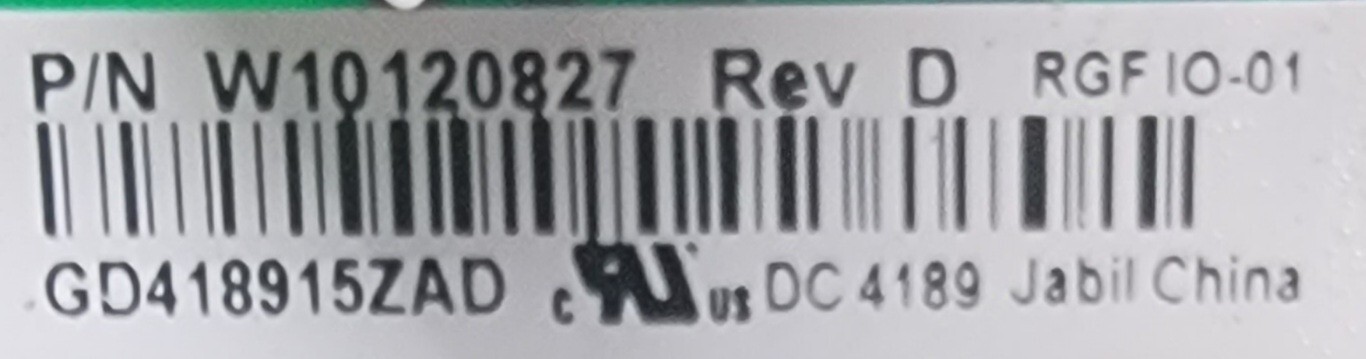 Genuine Refrigerator Jenn-Air Control Board Part#W10120827