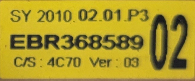 Genuine Dryer LG Control Board Part#EBR36858902