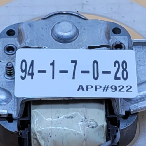 Genuine Cooktop GE Fan Motor Part#890830BN