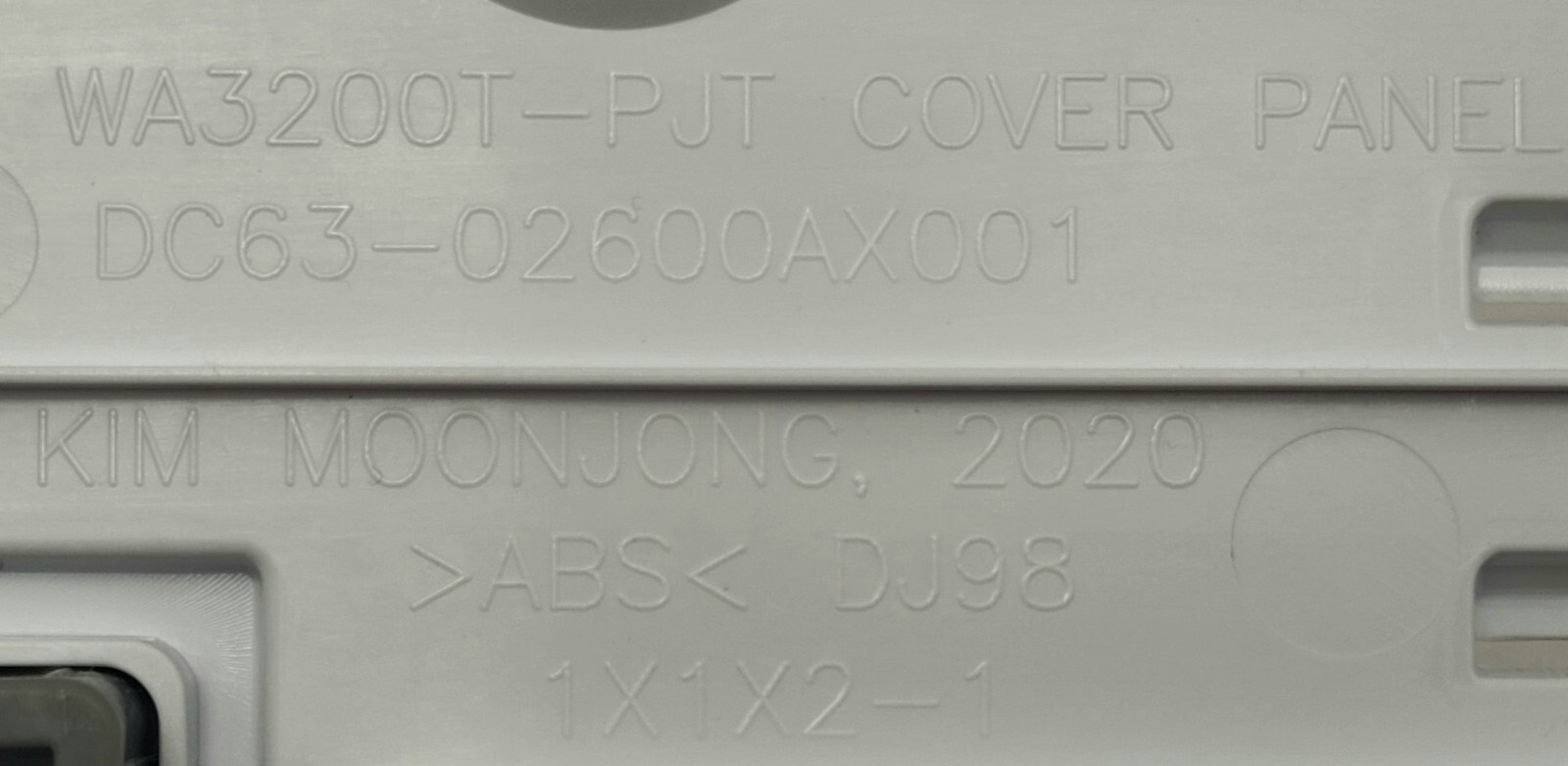 Genuine Washer Samsung Cover Panel Part#DC63-02600AX001 DC97-22198A