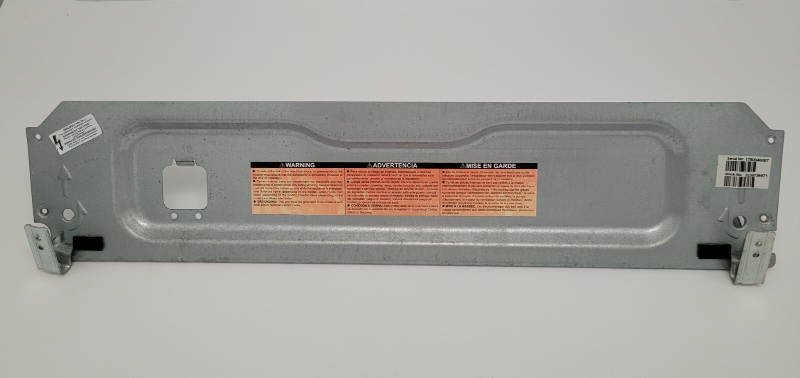 Genuine Dishwasher Viking Rear Bottom Support Part#1780046007