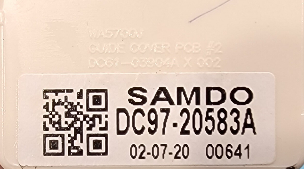 Genuine Washer Samsung Switch Part#DC97-20583A