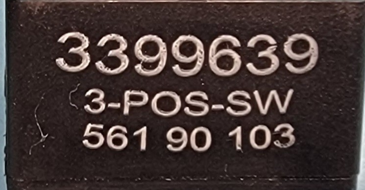 Genuine Dryer Whirlpool Switch Part#3399639