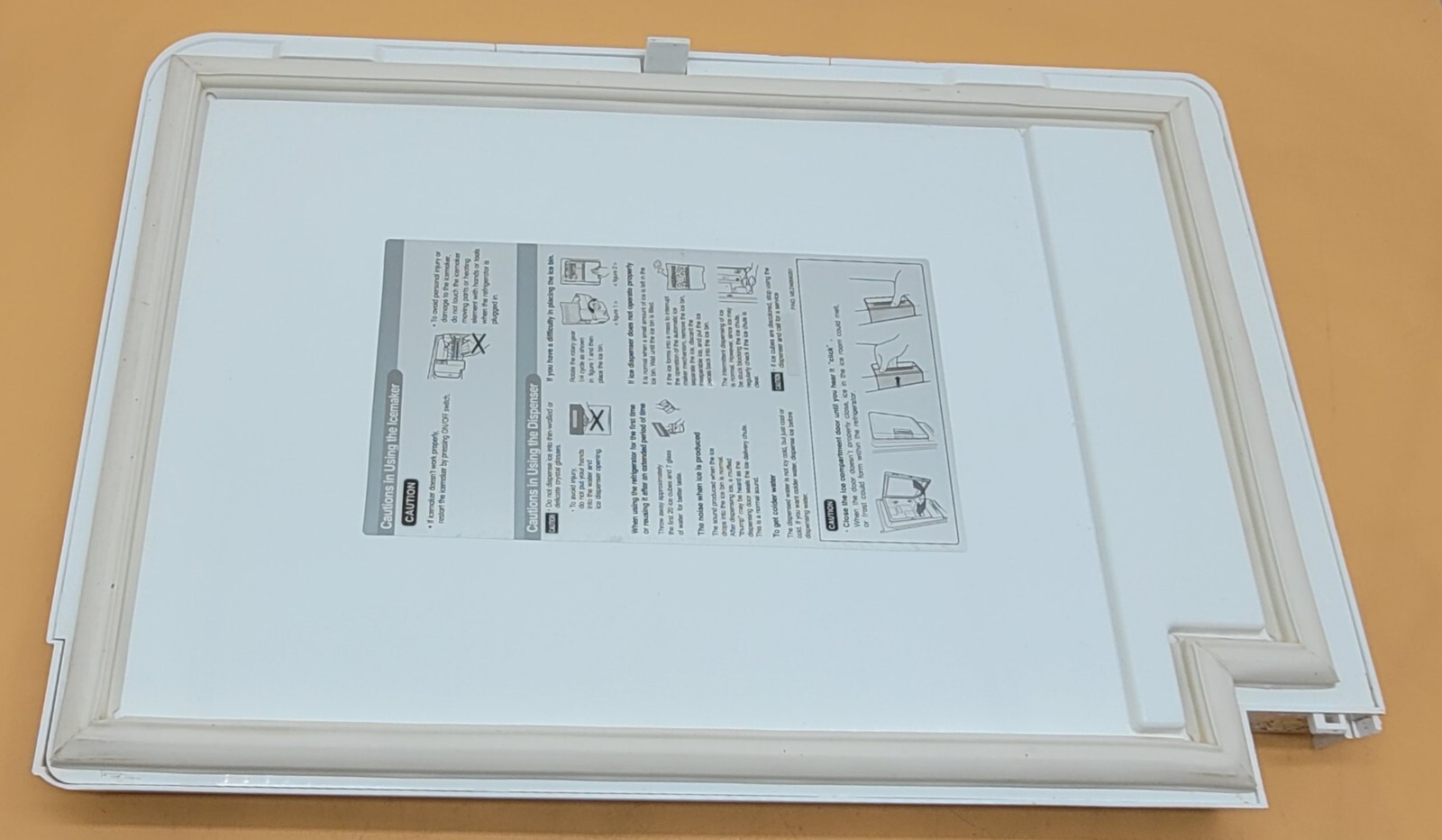 Genuine Refrigerator LG Ice Door Part#MEZ46896201
