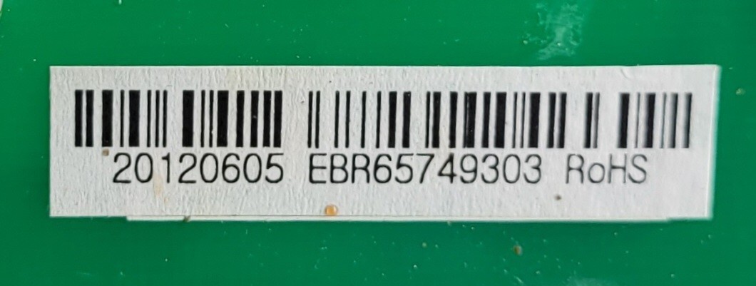 Genuine Refrigerator LG Control Board Part#EBR65749303