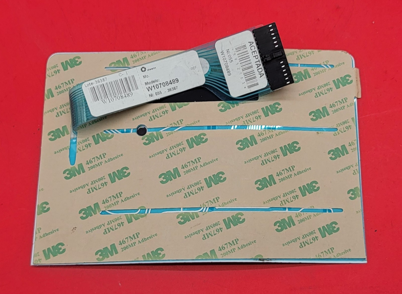 Genuine Refrigerator Whirlpool Control Board Display Part#W10708489