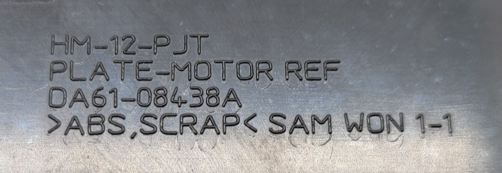 Genuine Refrigerator Samsung Motor Plate Part#DA61-08438