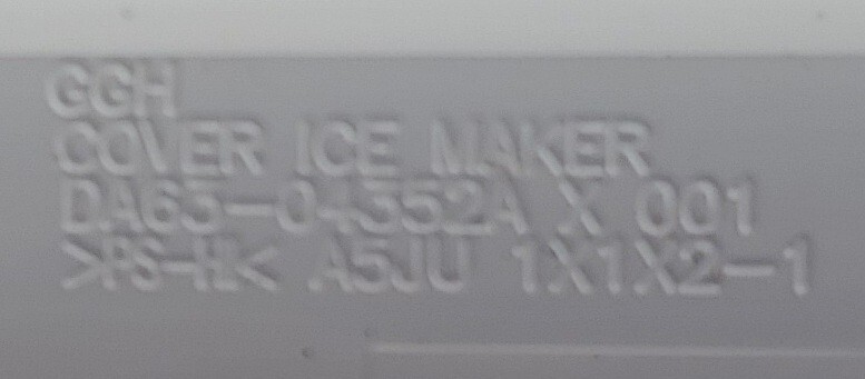 Genuine Refrigerator Samsung Ice Maker Cover Part#DA63-04352