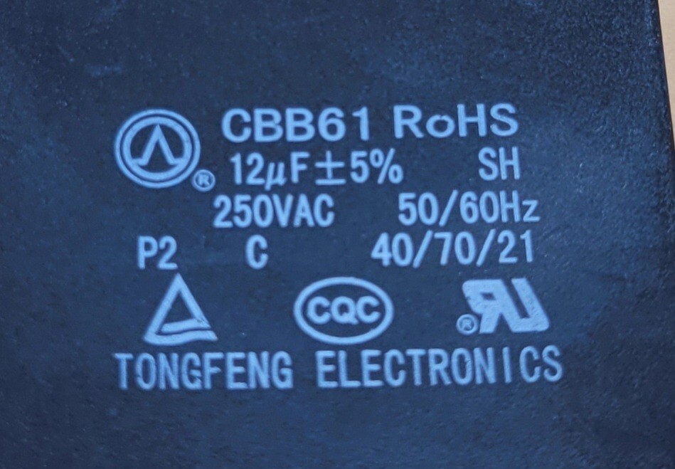 Genuine Refrigerator LG Capacitor Part#CBB61ROHS
