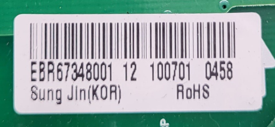 Genuine Refrigerator LG Control Board Part#EBR67348001