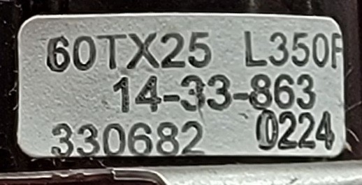 Genuine Oven Thermador Thermostat Part#14-33-863