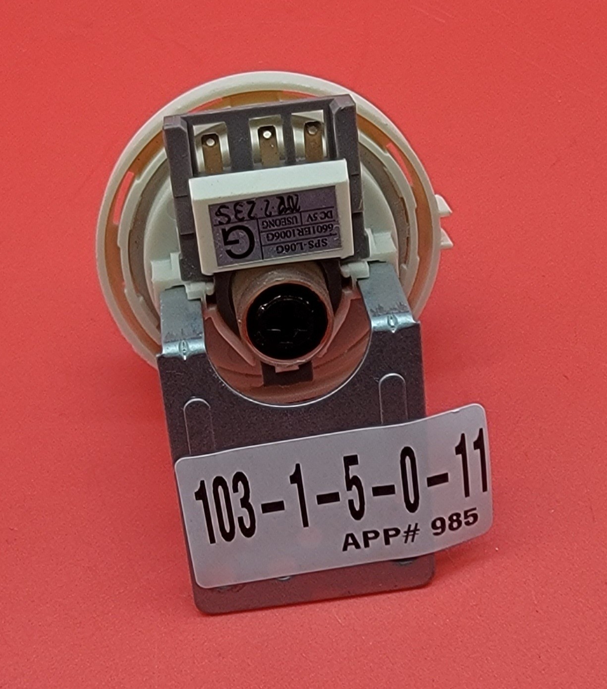 Genuine Washer LG Pressure Switch Part#6601ER1006G