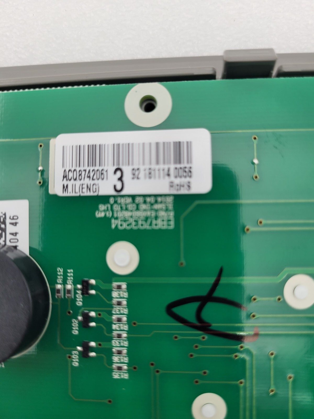 Genuine LG Refrigerator Dispenser Control Board Assy. Part#EAX66048201