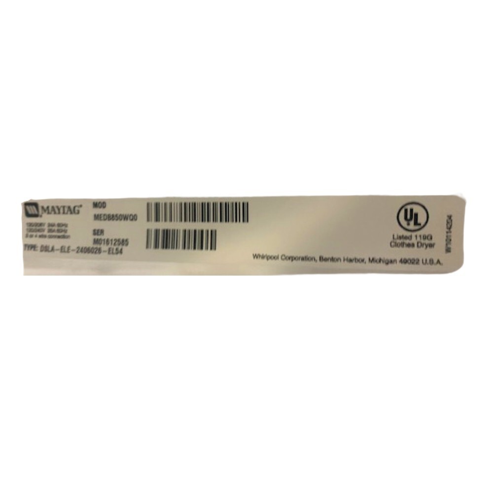 Genuine Maytag User Interface Board Part#W10051104