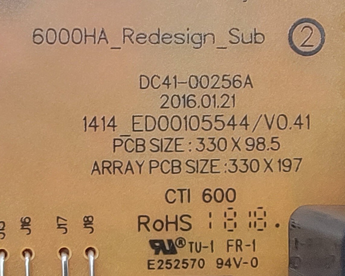 Genuine Washer Samsung Control Board Part#06DC9406610A