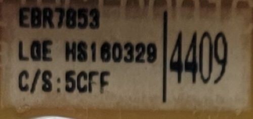 Genuine Washer LG Control Board Part#EBR78534409